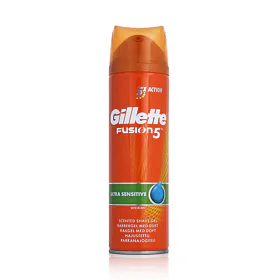 Gillette Fusion Sensitive Shave Gel Borotvazselé férfiaknak 200 ml