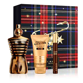 Jean Paul Gaultier Le Male Elixir szett férfiaknak Parfüm 125 ml + Parfüm miniatűr 10 ml + Tusfürdő