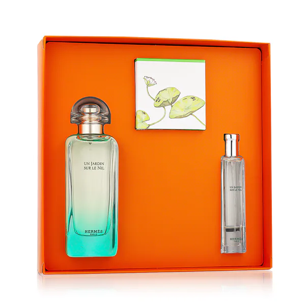 Hermes Un Jardin Sur le Nil szett Eau de Toilette 100 ml + Eau de Toilette 15 ml + Szilárd szappan