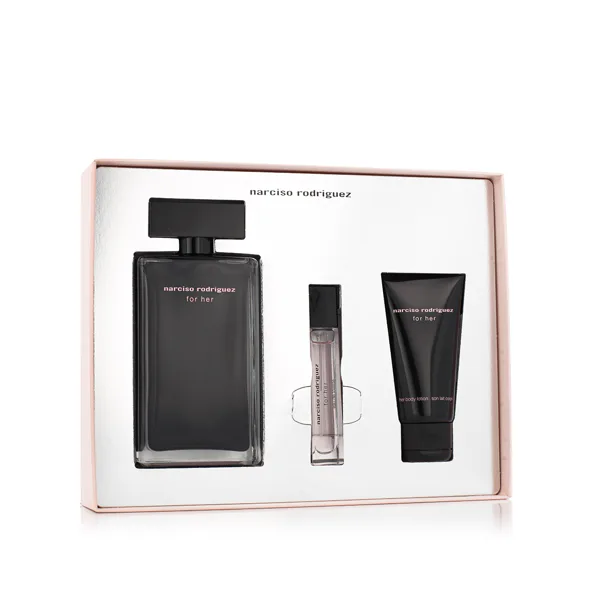 Narciso Rodriguez For Her szett nőknek Eau de Toilette 100 ml + Toalettvíz MINI 10 ml + Testápoló te