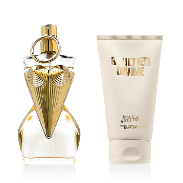 Jean Paul Gaultier Gaultier Divine szett nőknek Parfümvíz újratölthető 50 ml + Testápoló tej 75 ml