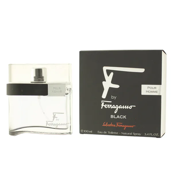 Ferragamo F by Ferragamo Black Eau de Toilette férfiaknak 100 ml
