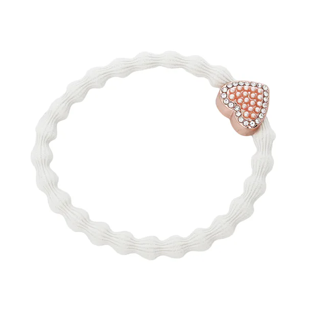 By Eloise London Rose Gold Bling Heart Hajgumi nőknek