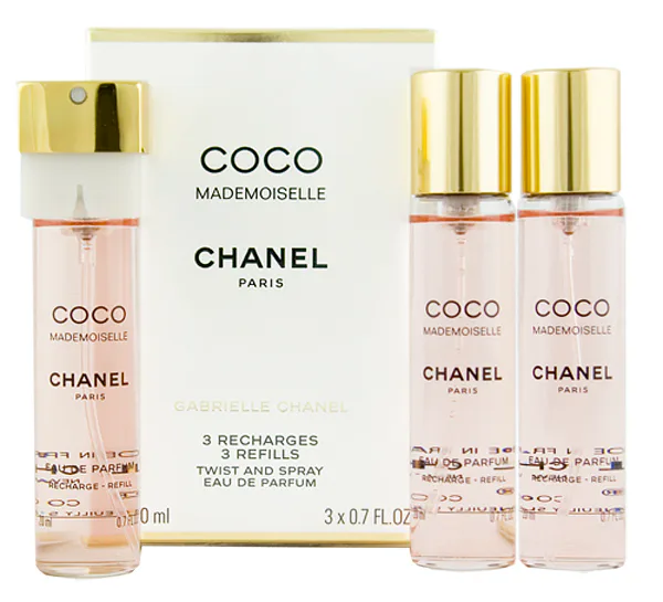 Chanel Coco Mademoiselle EDP utántöltő 2 x 20 ml + EDP utántöltő szórófejjel 20 ml W