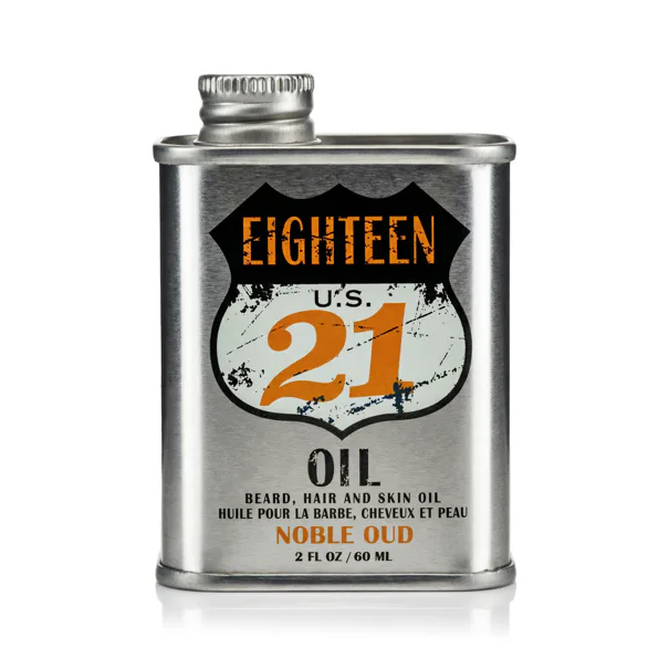 18.21 Man Made Beard Hair And Skin Oil - Noble Oud 60 ml
