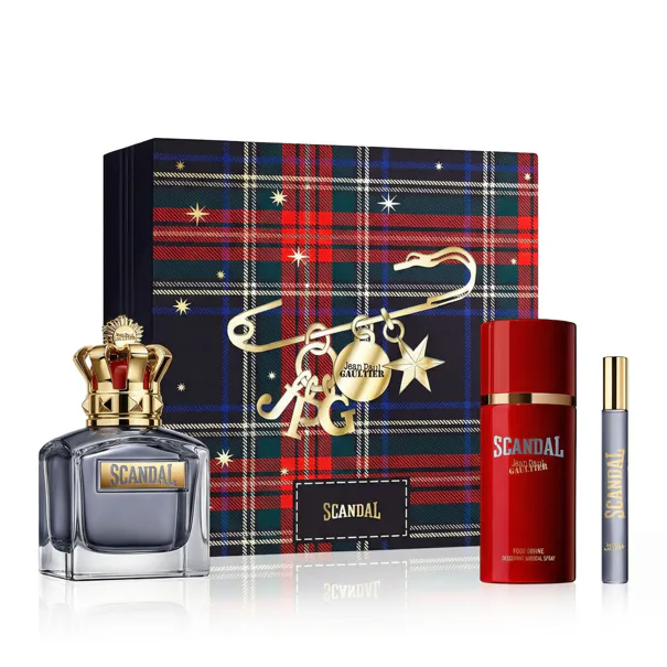 Jean Paul Gaultier Scandal Pour Homme szett férfiaknak Eau de Toilette 100 ml + Eau de Toilette 10 m