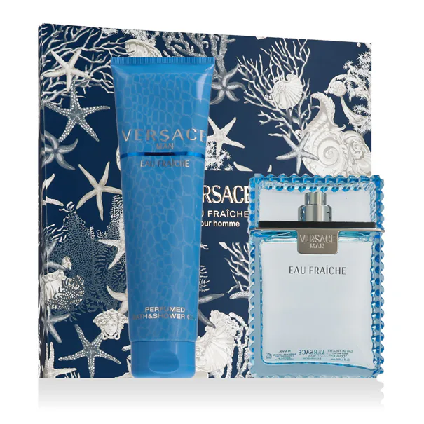 Versace Man Eau Fraîche szett férfiaknak Eau de Toilette 100 ml + Tusfürdő 75 ml