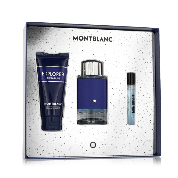 Montblanc Explorer Ultra Blue szett férfiaknak Eau de Parfum 100 ml + Parfümvíz miniatűr 7,5 ml + Tu